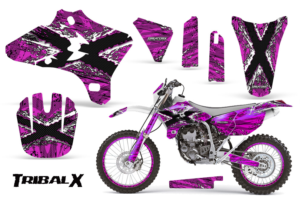 Yamaha YZ250 YZ450 03-05 WR250 WR450 05-06 TribalX White Pink NP Rims